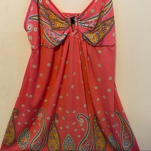 Rampage short floral artsy dress